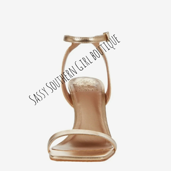 🆕⭐ Vince Camuto Gold heel sandal - Picture 2 of 11